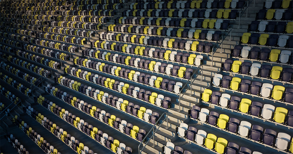 empty stadium seats