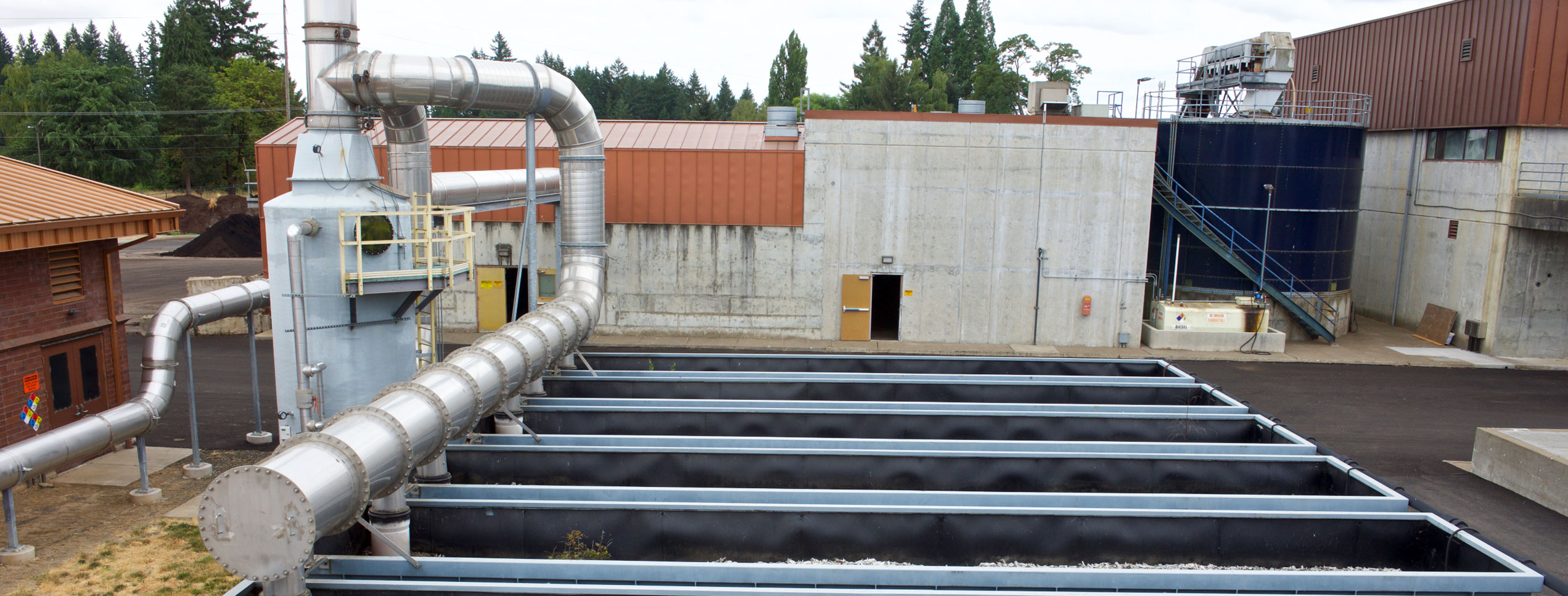 wastewater treatment plant construction in Newberg