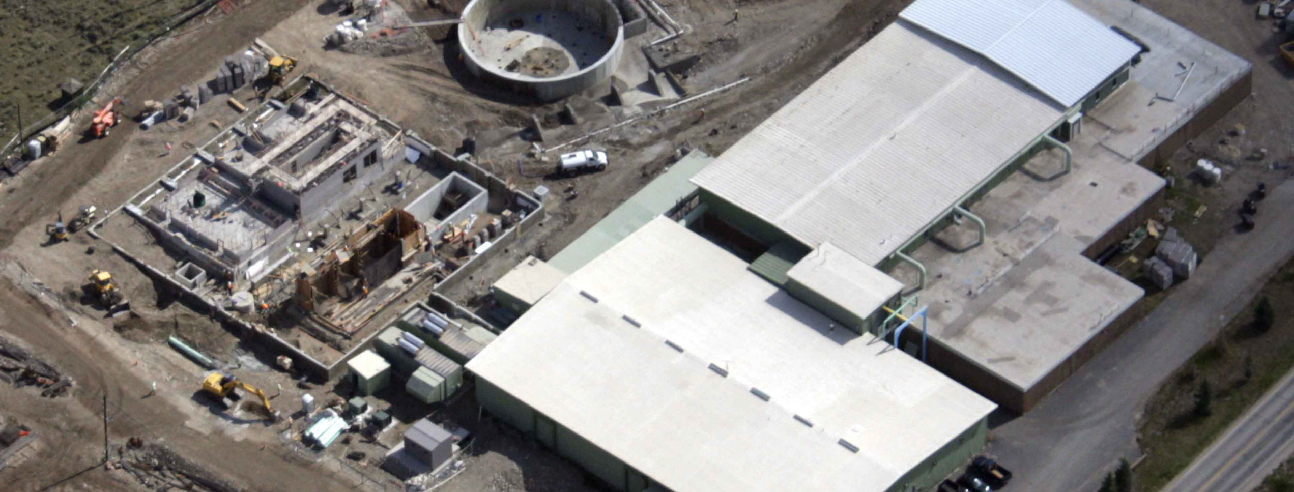 Aerial of Upper Blue Sanitation District Wastewater Treatment Facility